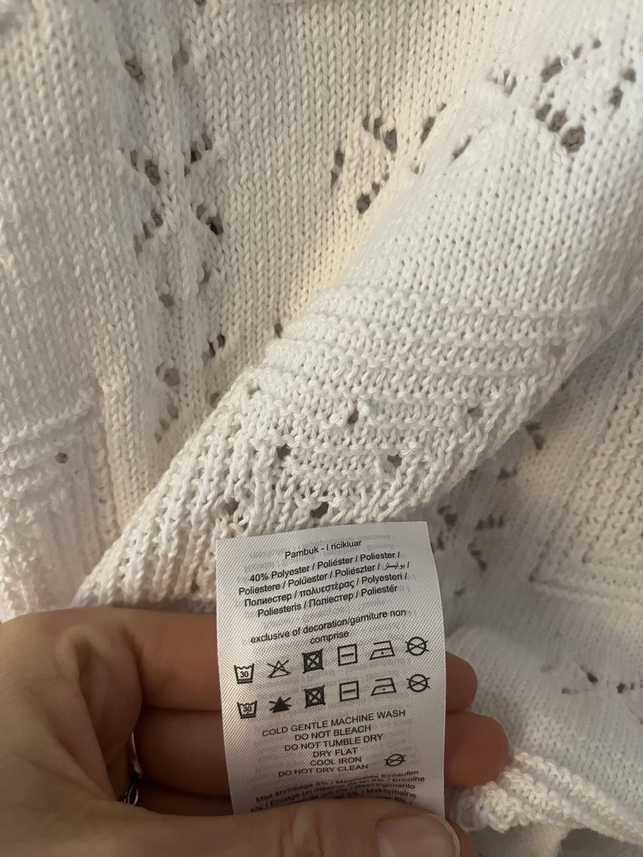 Top: AWARE Stricktop Oberteil Gr. S 60% Baumwolle Häckeltop – Usato da Zürich venduto da MrsWollishofen 6