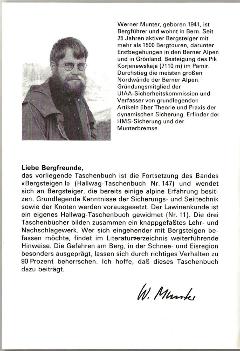 Livres: Bergsteigen 2, von Werner Munter – D'occasion à Lenk im Simmental par Ruedauph 2