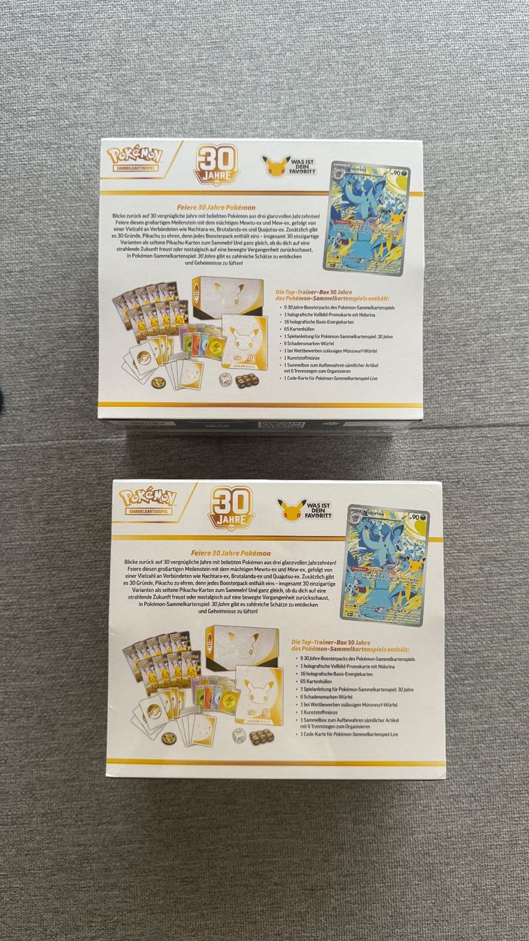 Pokémon Carte collezionabili: 2x Pokemon 30th Elite Trainer Box DE – Nuovo e nell'imballaggio originale da Dübendorf venduto da Simplysimi 2