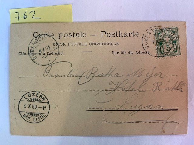 Cartoline postali: Gruss aus Bad Bubendorf, 1900 mit Stempel – Usato da Niederwil AG venduto da dahu75 1