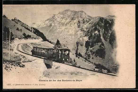 Ansichtskarten: Chemin de fer des Rochers de Naye, Bergb – Gebraucht aus Berlin von bartko-reher