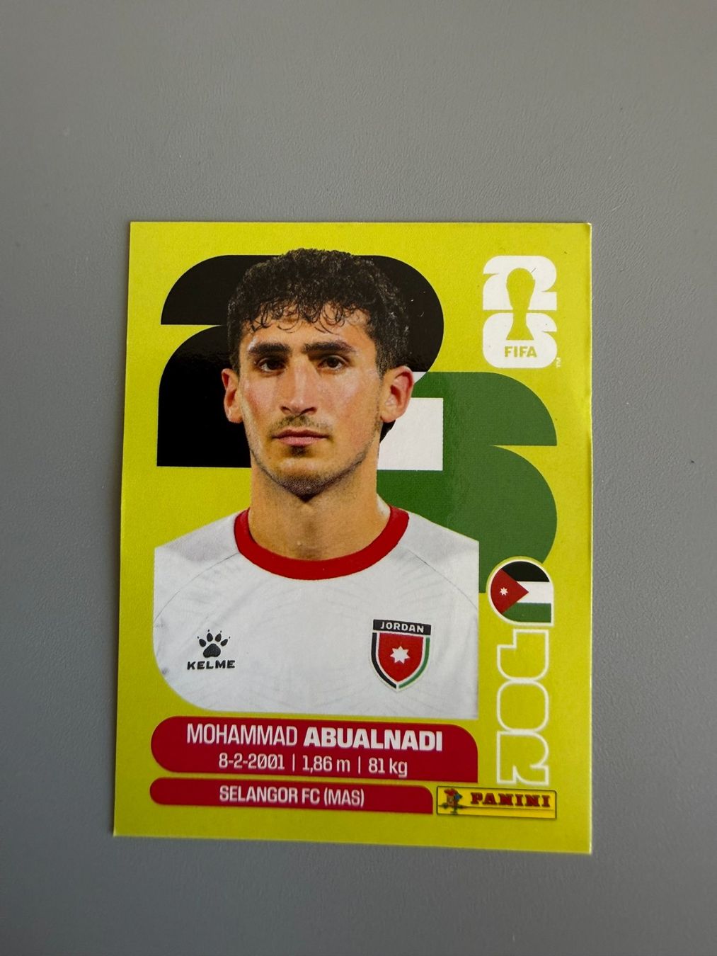 Panini Sammelbilder & Trading cards: Panini Mohammad Abualnadi JOR8 – Gebraucht aus Liebefeld von Ronaldo-1996