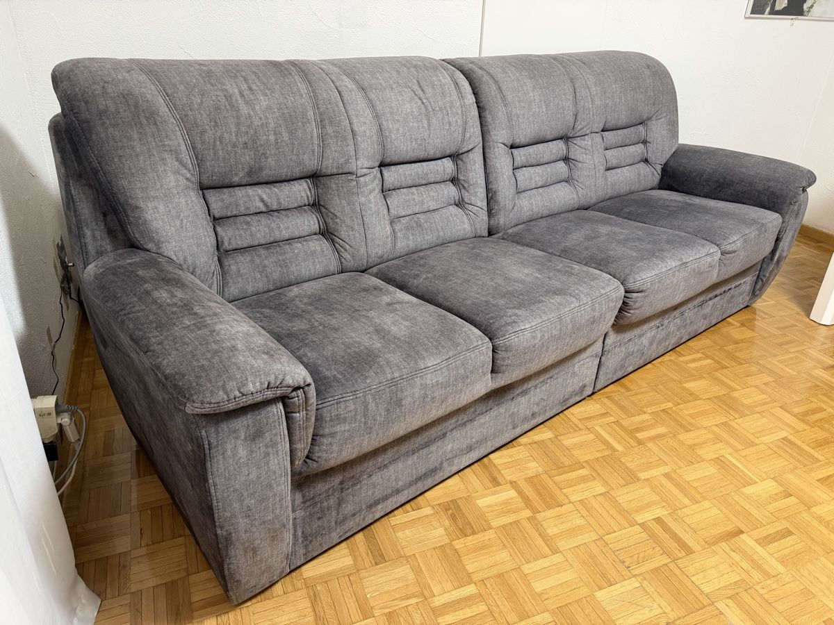 Conforama Sofas: Sofa 4-Platz grau Stoff – D'occasion à Wohlen AG par tiperio 4