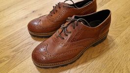 Walder Damenschuhe braun Leder ungetragen