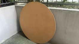 Runde MDF Platte, ca. 150 cm Durchmesser
