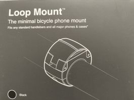 Loop Mount Fahrrad Handyhalterung schwarz Metall neu