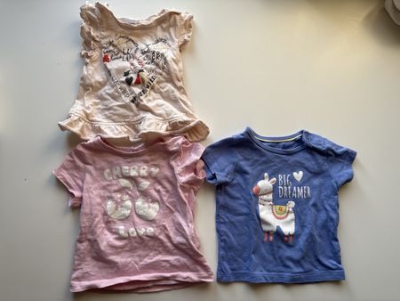 Lot de 3 T-shirts bébé taille 3 mois