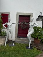 Schaufensterfiguren weiblich 2 Stk. gute Haltung matt weiss