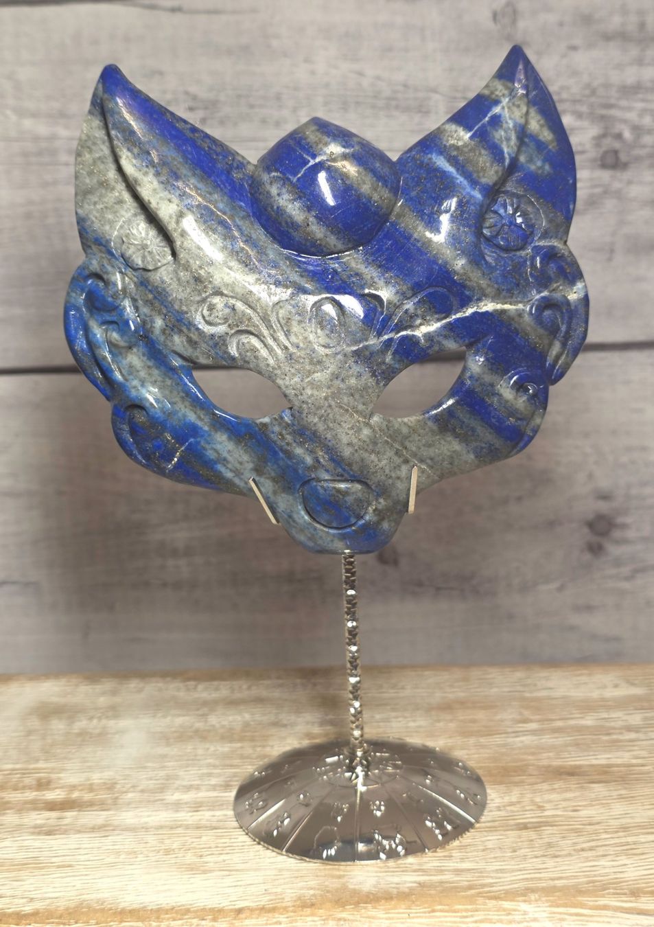 Minerali & Pietre curative: Lapis Lazuli Fuchsmaske 387g – Nuovo e nell'imballaggio originale da Matzingen venduto da Shay_Crystalz