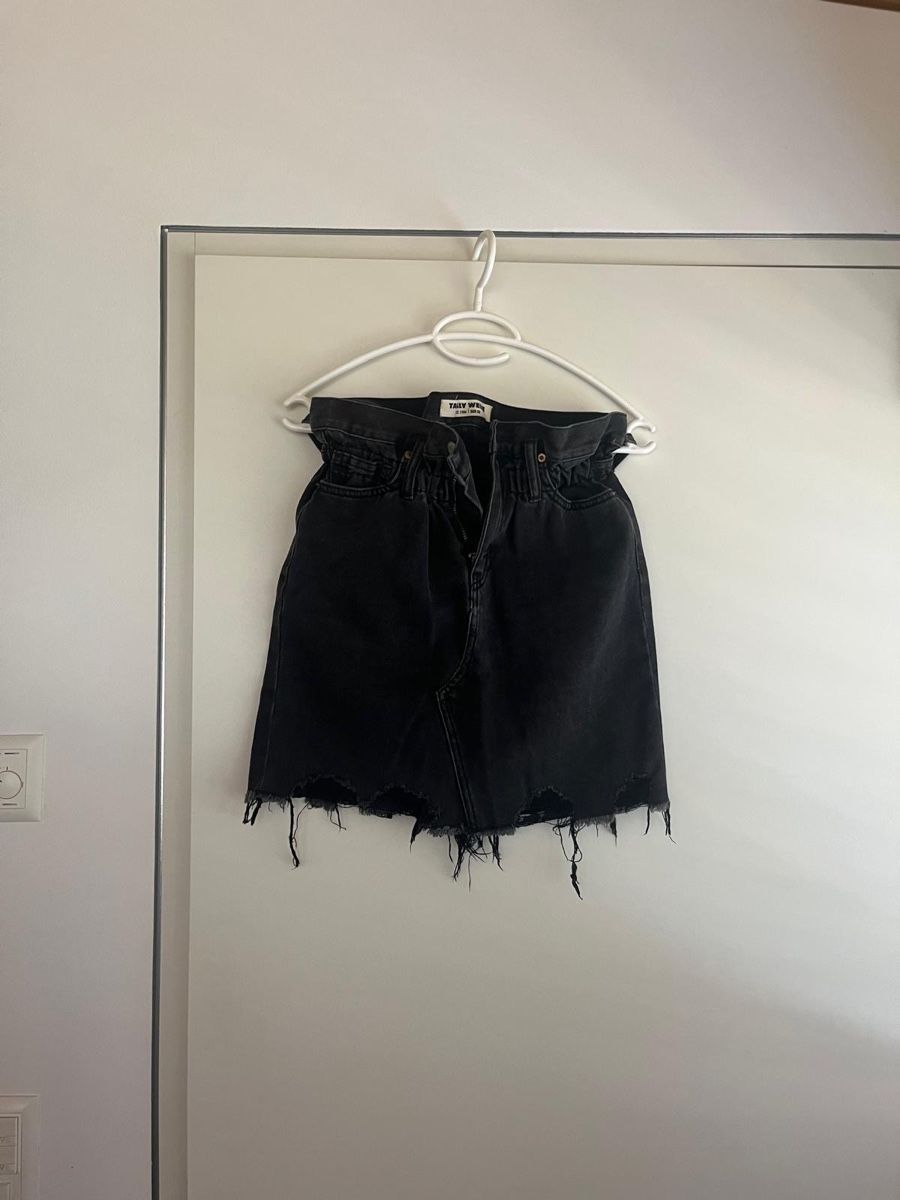 Tally Weijl Gonne: Schwarzer Jeans Minirock – Usato da Romanshorn venduto da laa_279h