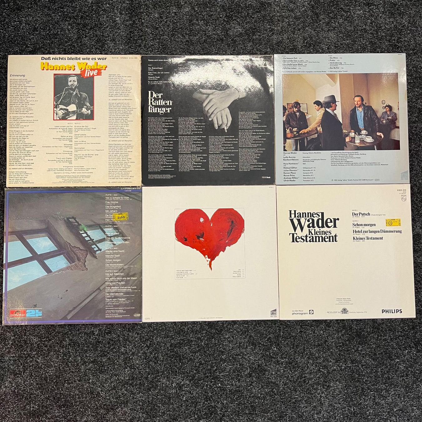 Dischi in vinile: Hannes Wader Sammlung (6LP) – Usato da St.Gallen venduto da Out-take 1