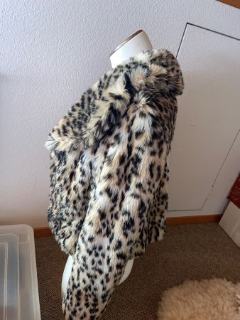 Leopard Jacke Damen Gr S fake fur