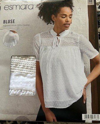 Esmara: blouse chemisier blanc 38 *NEUF*