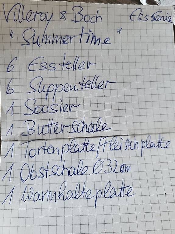 Set di piatti: Wunderschönes EssSeevice 17 tlg – Usato da Kriens venduto da Aschada 4