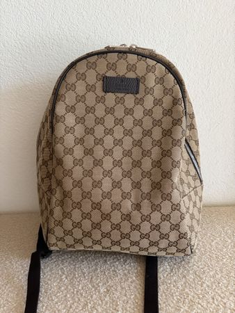 Gucci Rucksack GG Canvas beige braun