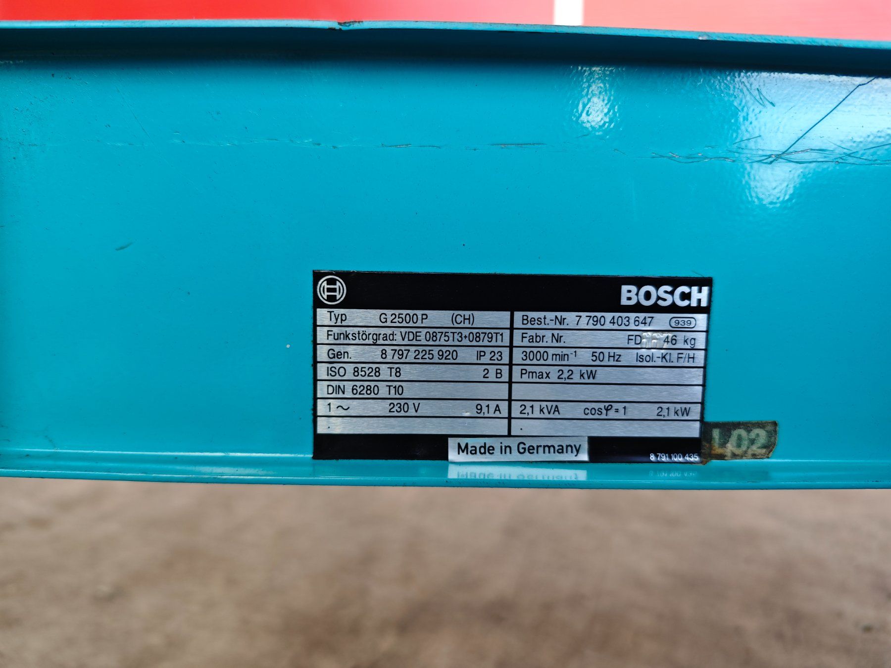 Bosch Générateurs de courant: Notstromagregat Bosch G2500P – D'occasion à Burgdorf par duhe62 5