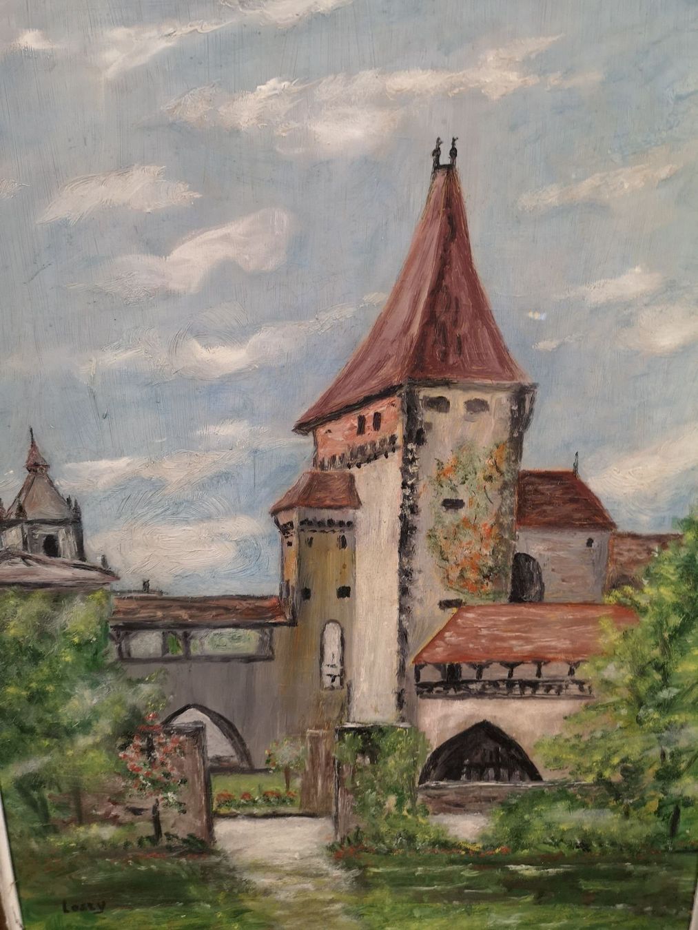 Gemälde: LE CHÂTEAU D'ESTAVAYER en 1935 – Gebraucht aus Genève von Qanil77 8