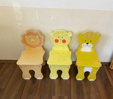 3 Kinderstühle mit Tiermotiven von Piolino- zuckersüss - TOP