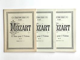 Mozart 12 Duos pour 2 Violons, Op. 70 – Collection Litolff
