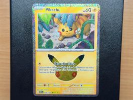 Pikachu (038/128) (16/30) - 30ᵉ Anniversaire - 30C FR