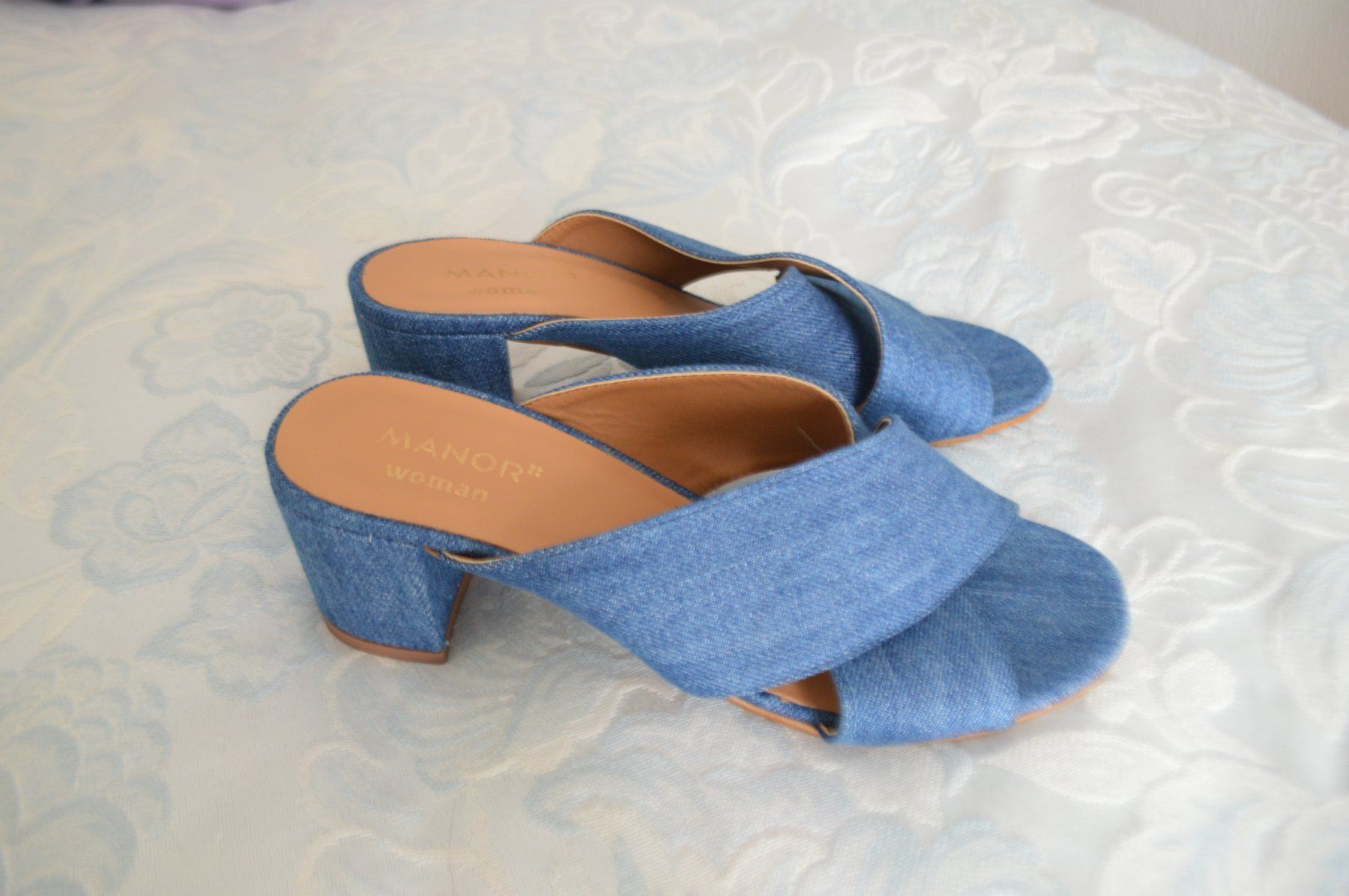 Damenschuhe: Bellissimo sandalo in pelle e jeans – Neu (gemäss Beschreibung) aus Brione s. Minusio von clk_8kjj