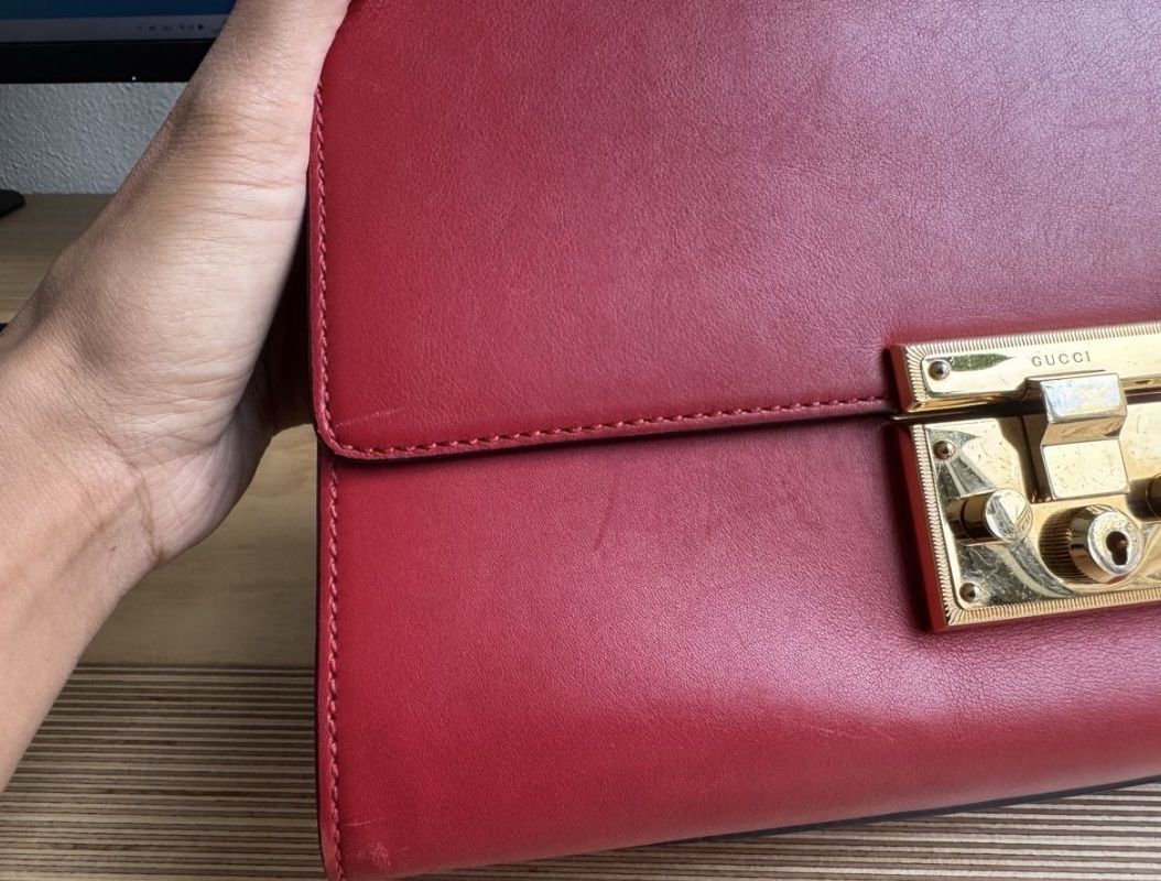 Gucci Borse da donna: Gucci Padlock Medium - Rot – Usato da Zürich venduto da viv_q97j 4