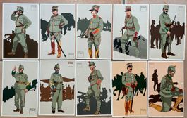 10 x Militär AK. Emil Huber. 1916
