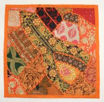 Bunter Kissenbezug Patchwork indisch 40x40cm