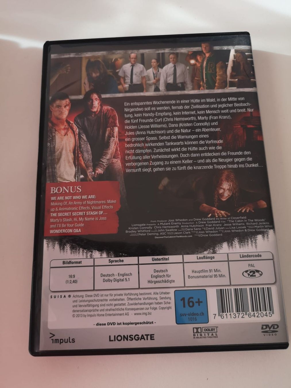 Tutti i DVDs: The Cabin in the Woods – Usato da Herisau venduto da Seyashop_2 1