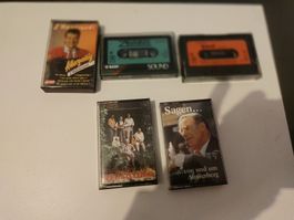 alte Musikkassetten made im Wallis