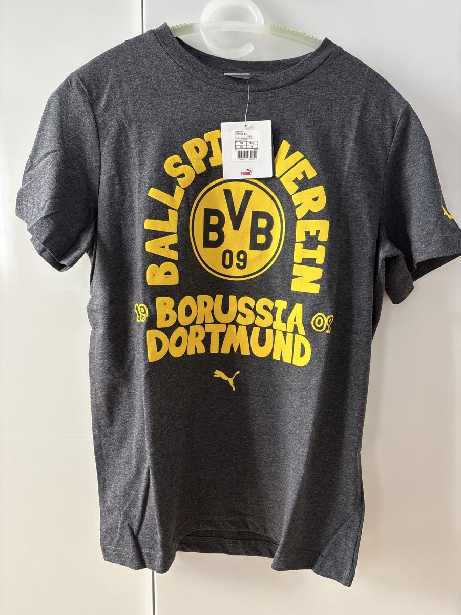 Puma T-shirt: BVB Slogan T-Shirt, Gr. 176, NEU – Nuovo e nell'imballaggio originale da Bern venduto da blu123