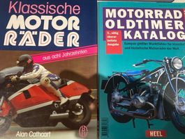 Oldtimer Motorräder Bücher wie auf Fotos.