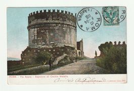 Ansichtskarte Rom Via Appia Grab Cecilia Metella 1904
