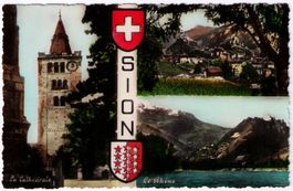 Sion - 3 Bild AK
