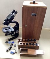 Stereomikroskop Wild Heerbrugg, mit Holzkoffer