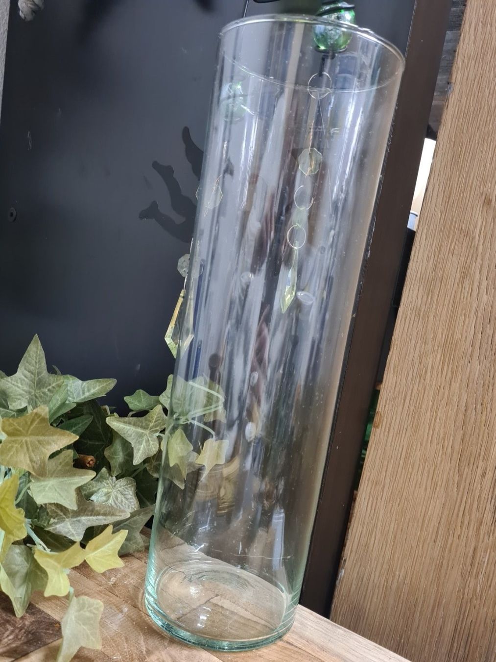 Vasi & Recipienti: Glas Vase, H 30x9cm – Usato da Amriswil venduto da kleindeko