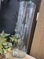 Glas Vase, H 30x9cm