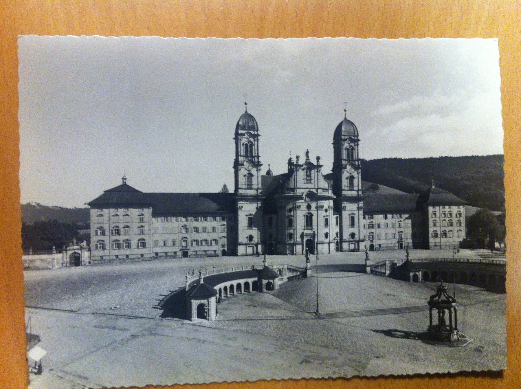Cartoline postali: 3 Ansichtskarten Kloster Einsiedeln – Usato da Brunnen venduto da Artemis53