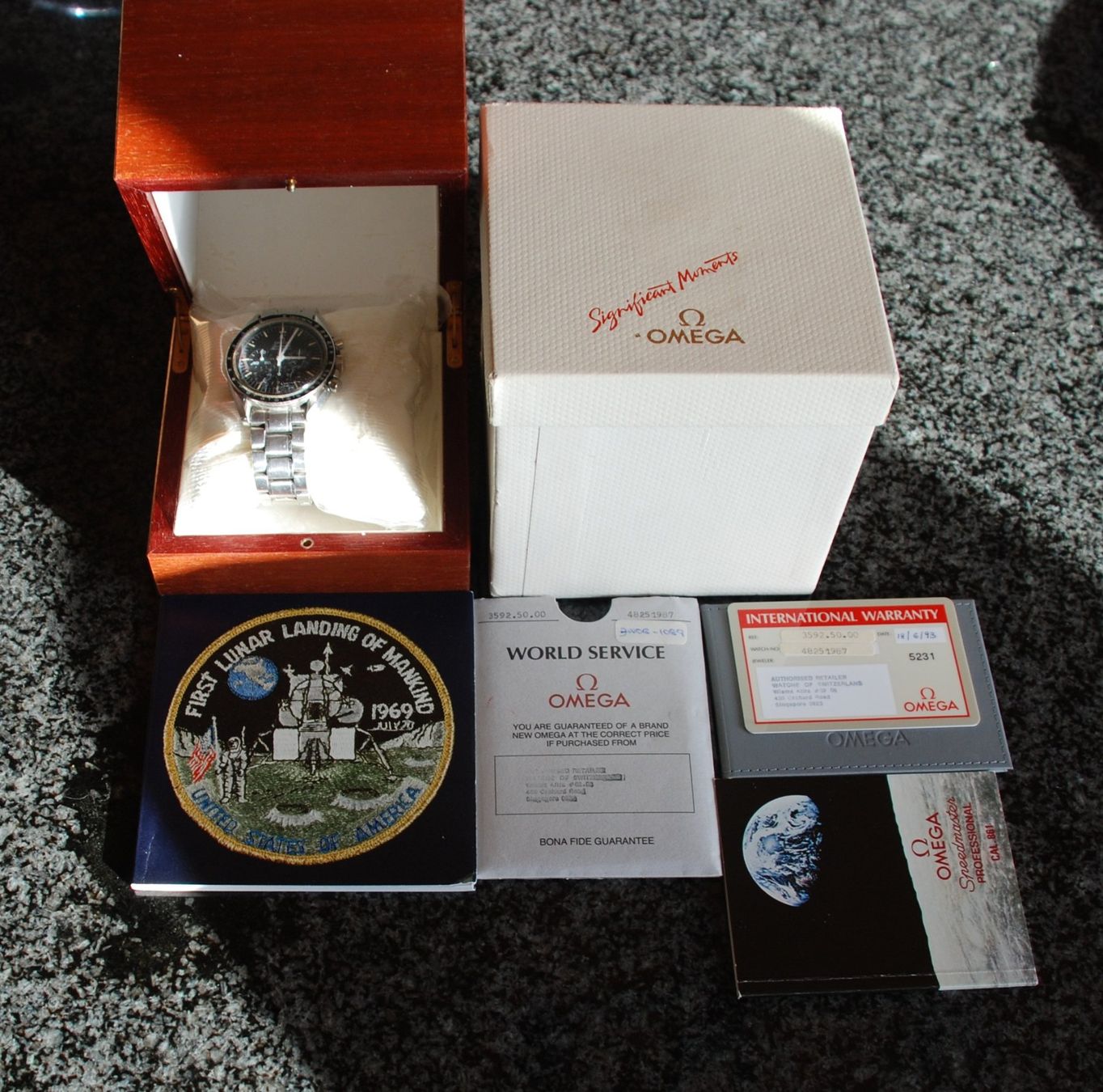 Omega Uhren: Omega Speedmaster Apollo XI 1969, 20th Anniversaire! – Gebraucht aus  von