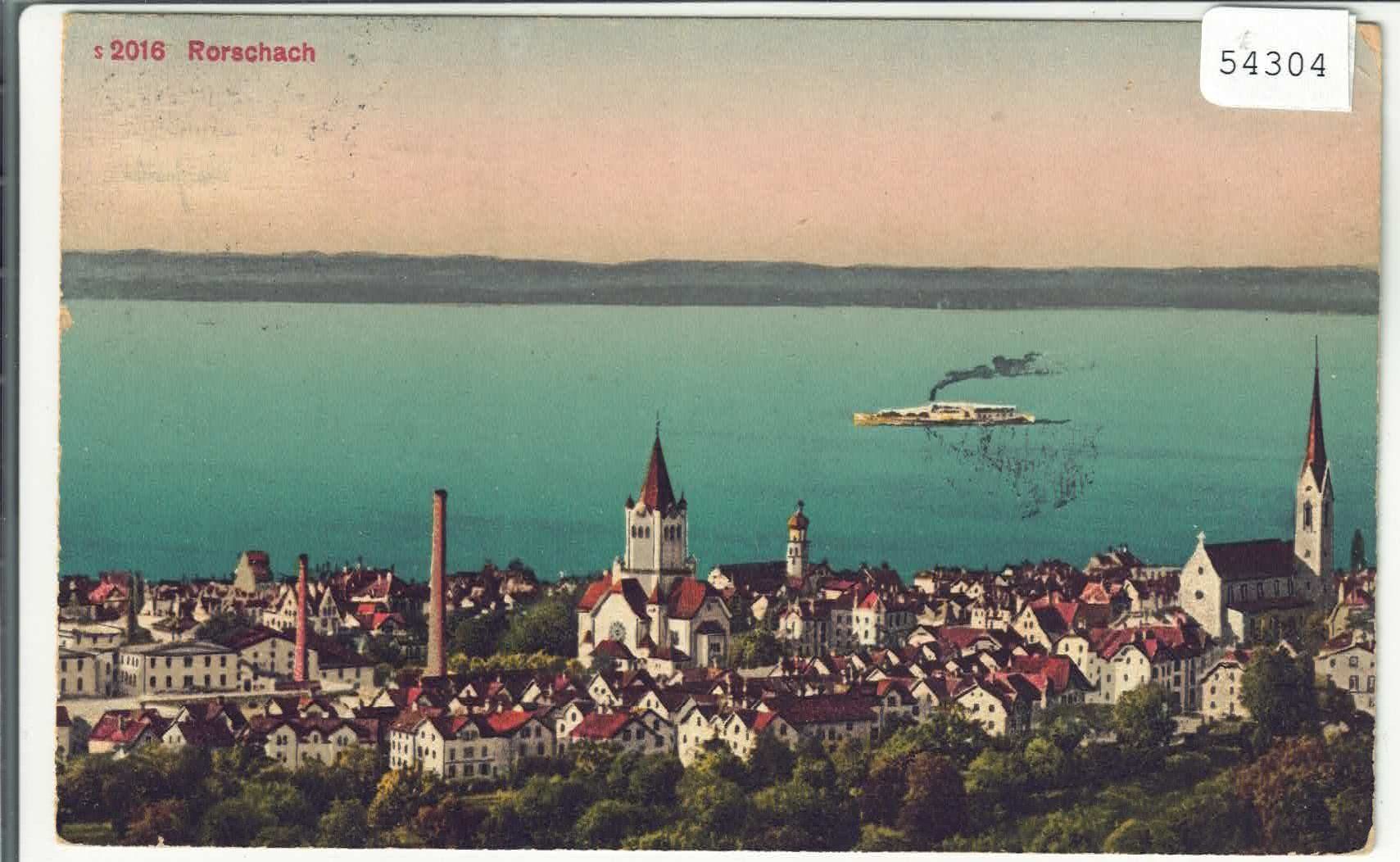Cartes postales: Rorschach - Generalansicht - Litho – D'occasion à Ettingen par Kartenplanet
