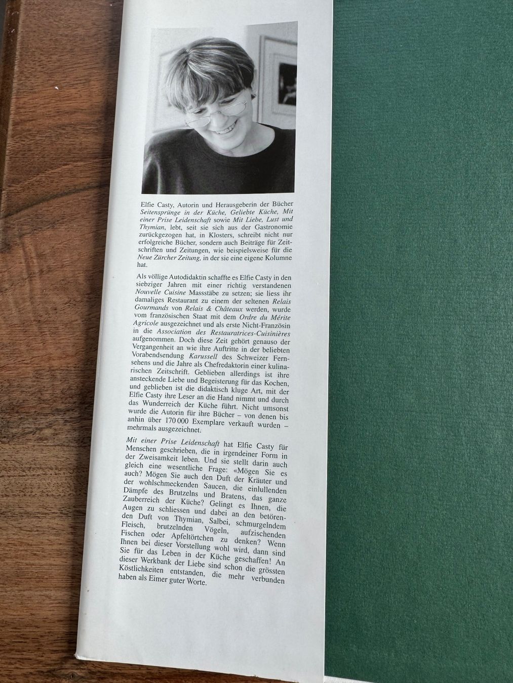 Libri: Kochbuch "Mit einer Prise Leidenschaft" - Elfie Casty top! – Usato da Rifferswil venduto da reb_jpx2 2