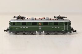 Ae 6/6 11414 grün Minitrix Spur N mit OVP , läuft nicht