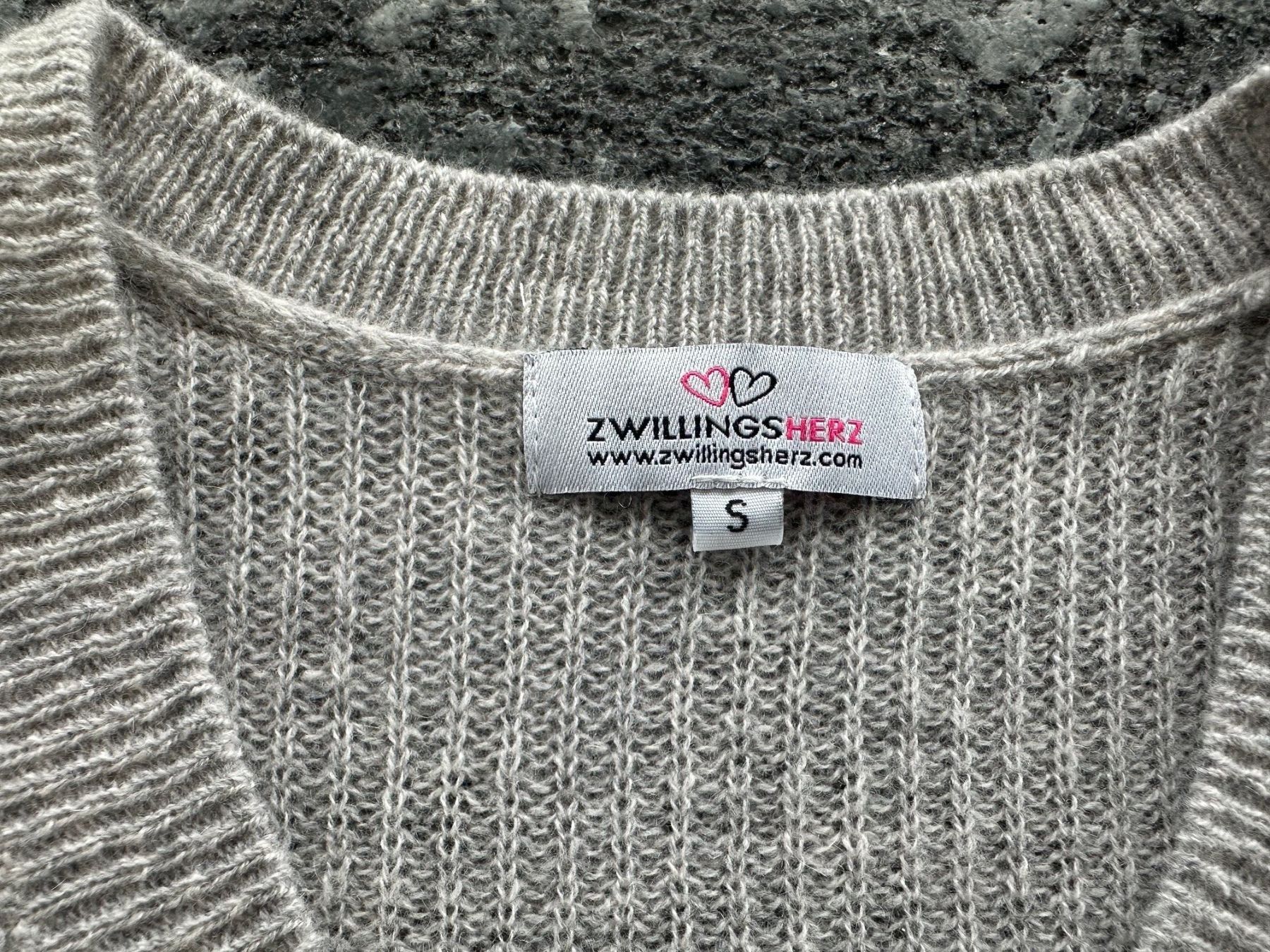 Pullover & Sweatshirts: Original Zwillingsherz Cashmerepullover, grau, Gr. S, neu – Neu (gemäss Beschreibung) aus Watt von MilaKimba 2