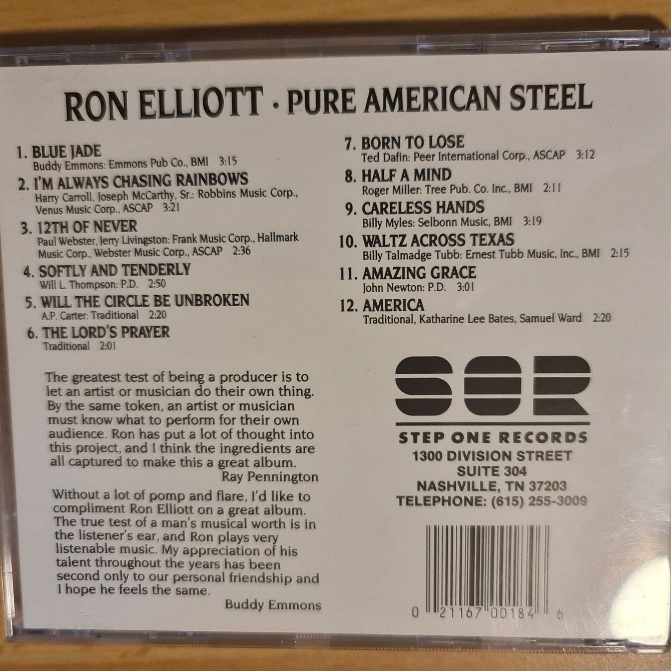 CD: Ron Elliot pure american steel CD – Usato da Dintikon venduto da Vexi 1