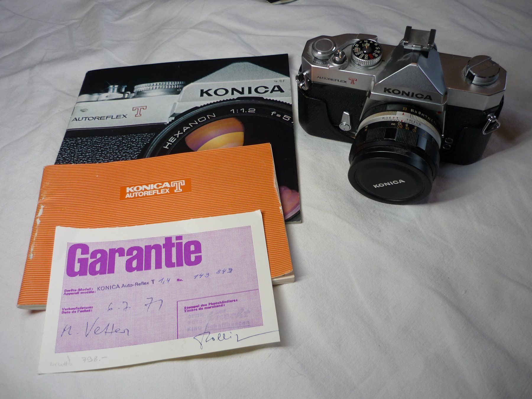 Konica Kamera: Fotokamera - Konica Autoreflex T - Top Kamera – Gebraucht aus Beringen von Flatretriever