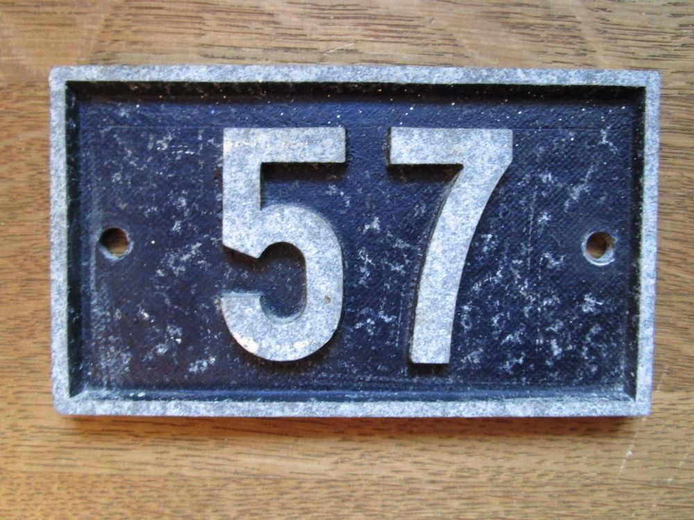 Schild Hausnummer 57 | Kaufen auf Ricardo
