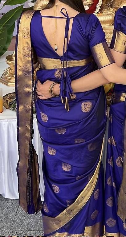 Robes: Saree blau – D'occasion à Rüfenacht BE par sdent 3