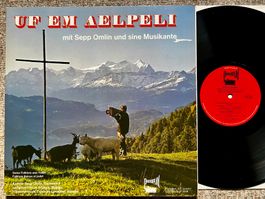 Sepp Omlin Und Sine Musikante – Uf Em Aelpeli LP ♪ GEWASCHEN