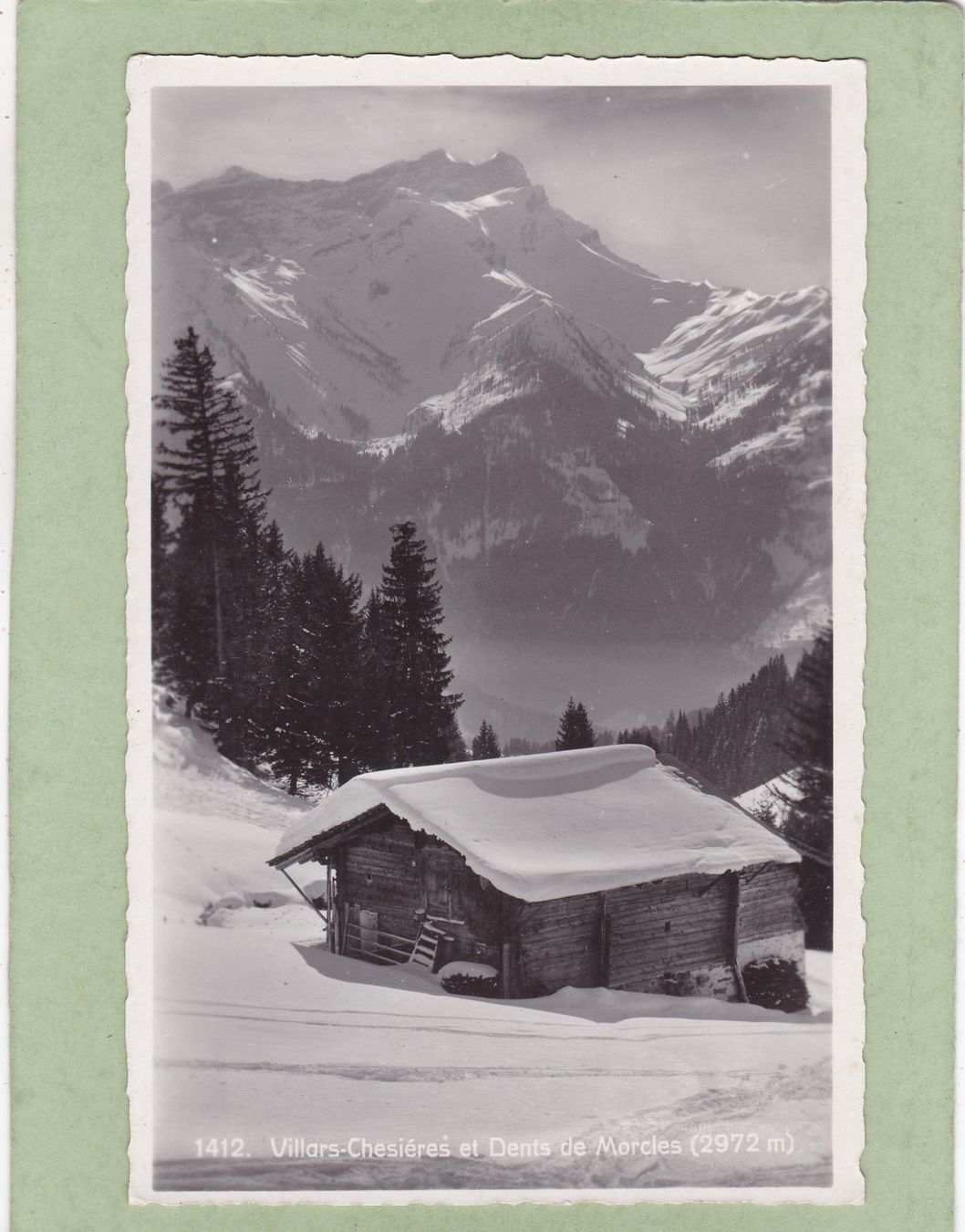 Ansichtskarten: Villars Chesiéres et Dents de Morcles – Gebraucht aus Herisau von Lisegrat2008
