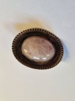 Silber Brosche mit Rosenquarz, Made in Südafrika SILBER